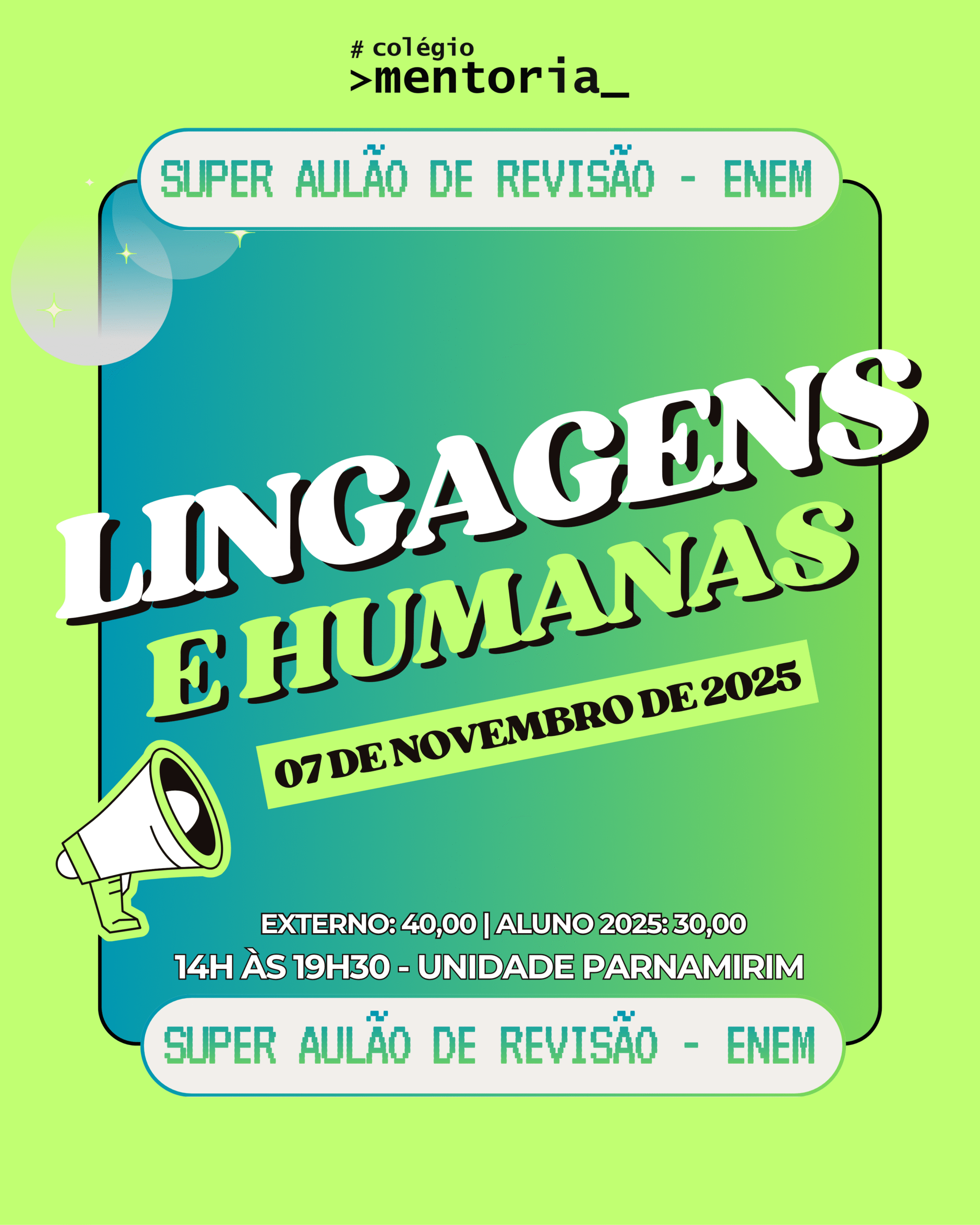 AULÃO DE REVISÃO ENEM - LINGUAGENS E HUMANAS